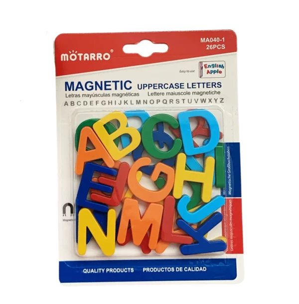 Magnetic uppercase letters